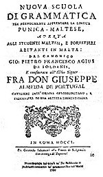 Il-grammatika ta' De Soldanis (1750)